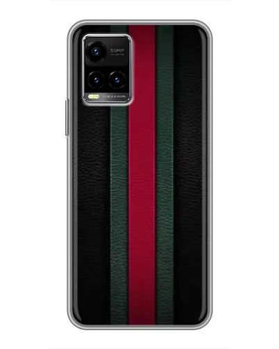 Чехол для Vivo Y33s с картинкой «Gucci — неоновая линия»