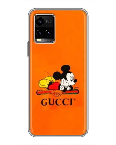 Чехол для Vivo Y33s с картинкой «Микки Маус Gucci — оранж» Чехол для Vivo Y33s с картинкой «Микки Маус Gucci — оранж»