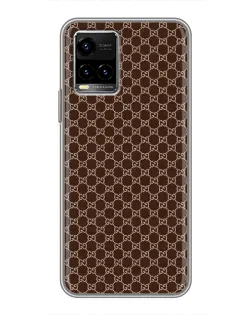 Чехол для Vivo Y33s с картинкой «Gucci — шоколадная сетка»