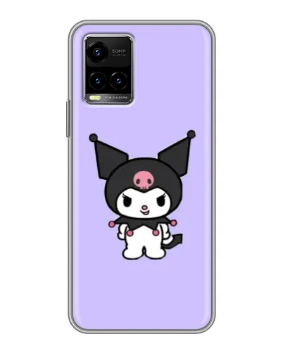 Чехол для Vivo Y33s с картинкой «Kuromi — нежный фиолетовый»