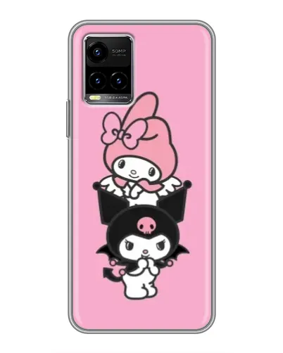 Чехол для Vivo Y33s с картинкой «My Melody и Kuromi»
