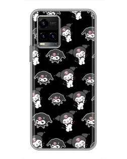 Чехол для Vivo Y33s с картинкой «Черный паттерн Kuromi» Чехол для Vivo Y33s с картинкой «Черный паттерн Kuromi»