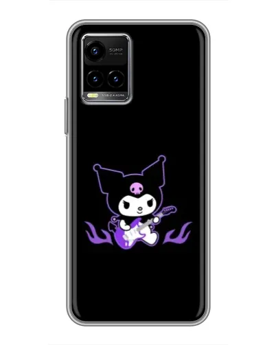 Чехол для Vivo Y33s с картинкой «Электрическая Kuromi»