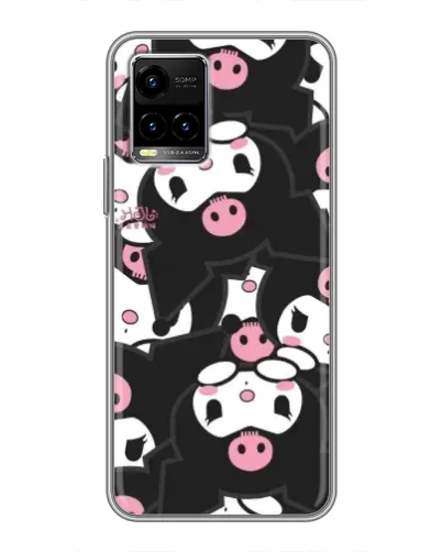 Чехол для Vivo Y33s с картинкой «Паттерн голов Куроми»