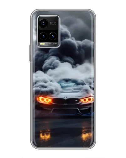 Чехол для Vivo Y33s с картинкой «BMW в дыму» Чехол для Vivo Y33s с картинкой «BMW в дыму»