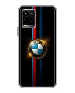 Чехол для Vivo Y33s с картинкой «BMW M-Power неон»