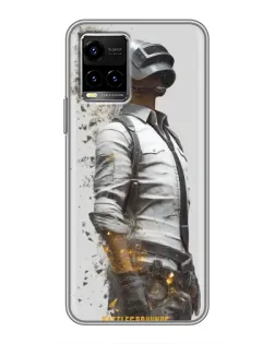 Чехол для Vivo Y33s с картинкой «PUBG — боец в пыли» Чехол для Vivo Y33s с картинкой «PUBG — боец в пыли»