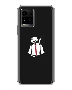 Чехол для Vivo Y33s с картинкой «PUBG — силуэт воина» Чехол для Vivo Y33s с картинкой «PUBG — силуэт воина»