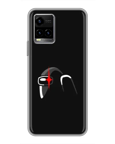 Чехол для Vivo Y33s с картинкой «Among Us шлем» Чехол для Vivo Y33s с картинкой «Among Us шлем»