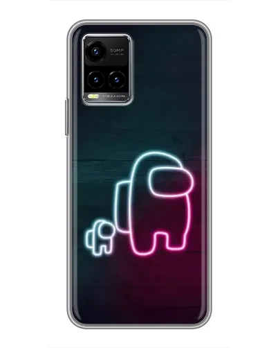 Чехол для Vivo Y33s с картинкой «Among Us неон-арт» Чехол для Vivo Y33s с картинкой «Among Us неон-арт»