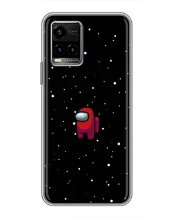 Чехол для Vivo Y33s с картинкой «Красный Among Us»