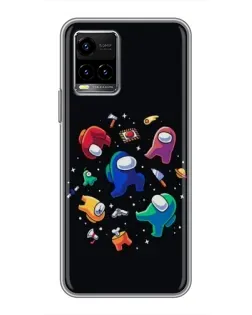 Чехол для Vivo Y33s с картинкой «Among Us космос»
