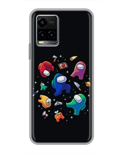 Чехол для Vivo Y33s с картинкой «Among Us космос» Чехол для Vivo Y33s с картинкой «Among Us космос»