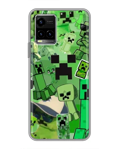 Чехол для Vivo Y33s с картинкой «Криперы Minecraft» Чехол для Vivo Y33s с картинкой «Криперы Minecraft»