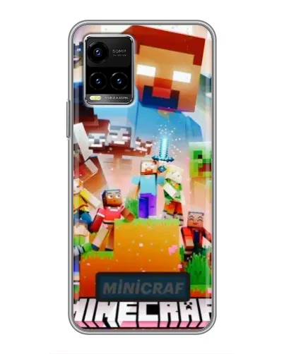 Чехол для Vivo Y33s с картинкой «Minecraft герои игры» Чехол для Vivo Y33s с картинкой «Minecraft герои игры»