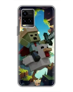 Чехол для Vivo Y33s с картинкой «Стив и гусь» Чехол для Vivo Y33s с картинкой «Стив и гусь»