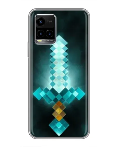 Чехол для Vivo Y33s с картинкой «Алмазный меч неон» Чехол для Vivo Y33s с картинкой «Алмазный меч неон»