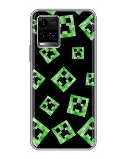 Чохол для Vivo Y33s з картинкою «Паттерн з кріперами» Чохол для Vivo Y33s з картинкою «Паттерн з кріперами»