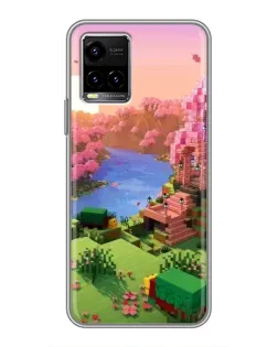 Чохол для Vivo Y33s з картинкою «Рожеве дерево Minecraft» Чохол для Vivo Y33s з картинкою «Рожеве дерево Minecraft»