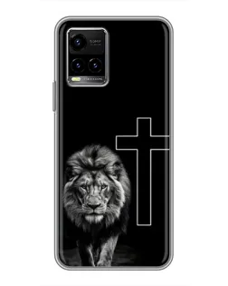 Чехол для Vivo Y33s с картинкой «Лев и Крест» Чехол для Vivo Y33s с картинкой «Лев и Крест»