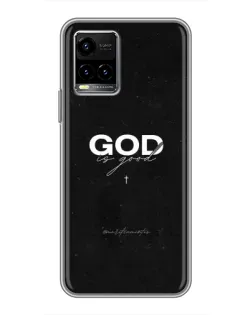 Чехол для Vivo Y33s с картинкой «GOD — Бог над всем»