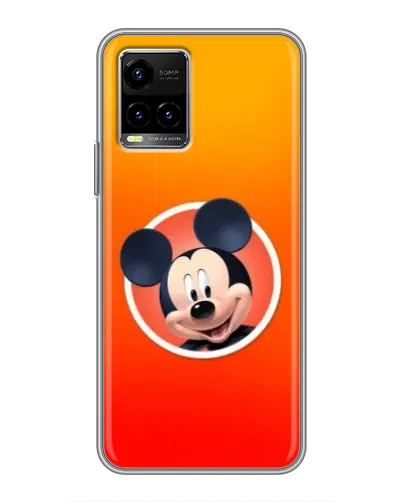 Чехол для Vivo Y33s с картинкой «Mickey в круге»