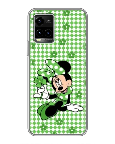 Чехол для Vivo Y33s с картинкой «Mickey в клетку»