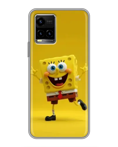 Чехол для Vivo Y33s с картинкой «Позитивный Губка Боб» Чехол для Vivo Y33s с картинкой «Позитивный Губка Боб»