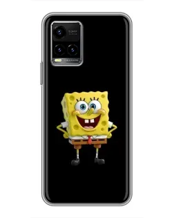 Чехол для Vivo Y33s с картинкой «Классический Губка Боб»
