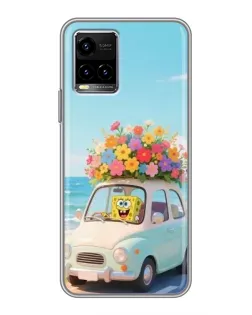 Чехол для Vivo Y33s с картинкой «Автомобильное путешествие»