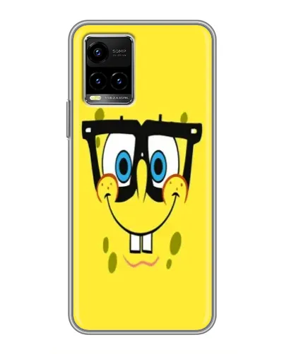 Чехол для Vivo Y33s с картинкой «Минималистичный Спанч Боб» Чехол для Vivo Y33s с картинкой «Минималистичный Спанч Боб»