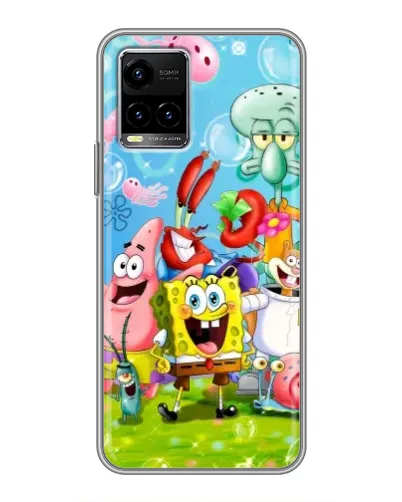 Чехол для Vivo Y33s с картинкой «Губка Боб и друзья» Чехол для Vivo Y33s с картинкой «Губка Боб и друзья»
