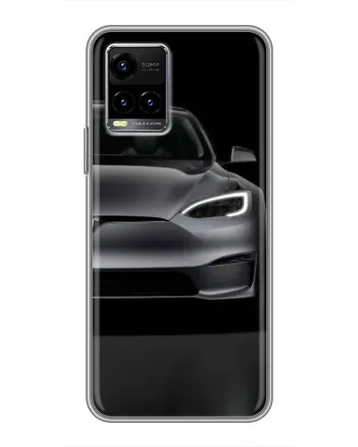 Чехол для Vivo Y33s с картинкой «Tesla Model S Look»