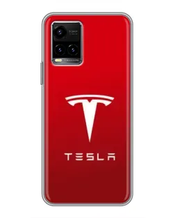 Чехол для Vivo Y33s с картинкой «Tesla Red Classic» Чехол для Vivo Y33s с картинкой «Tesla Red Classic»