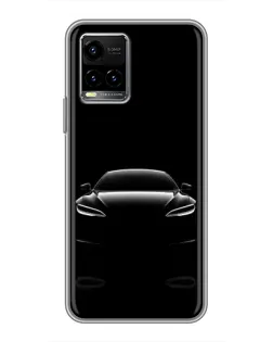 Чехол для Vivo Y33s с картинкой «Силуэт Tesla Night» Чехол для Vivo Y33s с картинкой «Силуэт Tesla Night»