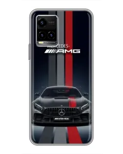 Чехол для Vivo Y33s с картинкой «Mercedes — белый карбон» Чехол для Vivo Y33s с картинкой «Mercedes — белый карбон»