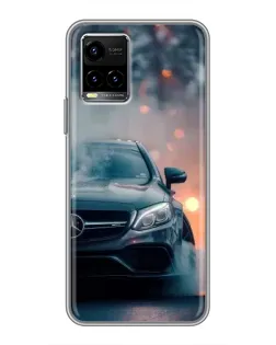 Чехол для Vivo Y33s с картинкой «Mercedes — ночной город» Чехол для Vivo Y33s с картинкой «Mercedes — ночной город»