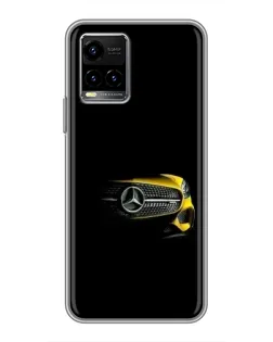 Чехол для Vivo Y33s с картинкой «Mercedes — ретро стиль»
