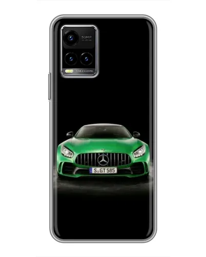 Чехол для Vivo Y33s с картинкой «Mercedes — неоновый лого» Чехол для Vivo Y33s с картинкой «Mercedes — неоновый лого»