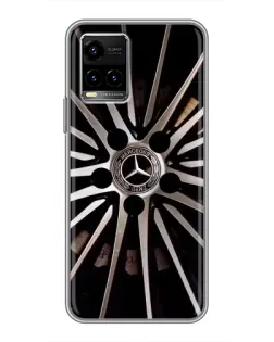 Чехол для Vivo Y33s с картинкой «Диск Mercedes»