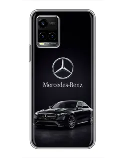 Чехол для Vivo Y33s с картинкой «Mercedes — решетка радиатора»