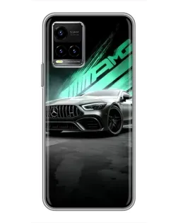 Чехол для Vivo Y33s с картинкой «Темный Mercedes AMG»