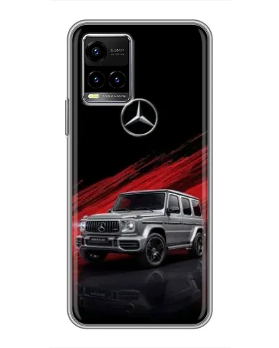 Чехол для Vivo Y33s с картинкой «Mercedes G-Class красный» Чехол для Vivo Y33s с картинкой «Mercedes G-Class красный»