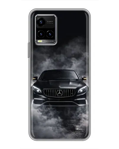 Чехол для Vivo Y33s с картинкой «Mercedes в дыму» Чехол для Vivo Y33s с картинкой «Mercedes в дыму»