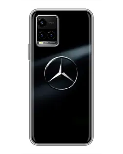 Чехол для Vivo Y33s с картинкой «Mercedes на металле» Чехол для Vivo Y33s с картинкой «Mercedes на металле»