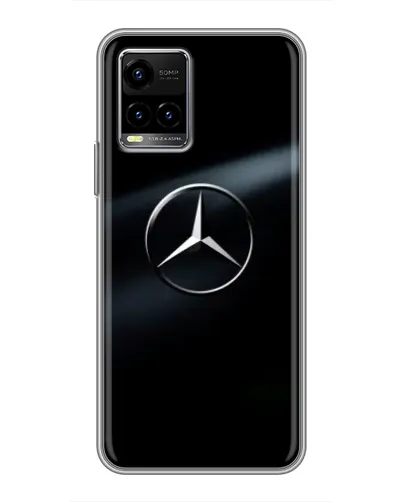 Чехол для Vivo Y33s с картинкой «Mercedes на металле» Чехол для Vivo Y33s с картинкой «Mercedes на металле»