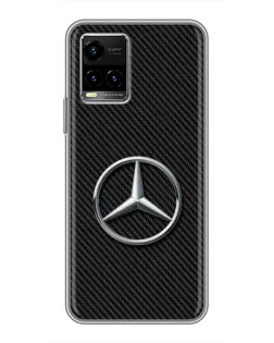 Чехол для Vivo Y33s с картинкой «Карбоновый Mercedes стиль» Чехол для Vivo Y33s с картинкой «Карбоновый Mercedes стиль»