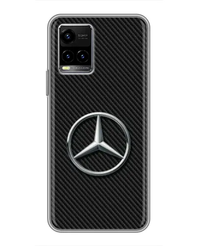 Чехол для Vivo Y33s с картинкой «Карбоновый Mercedes стиль» Чехол для Vivo Y33s с картинкой «Карбоновый Mercedes стиль»