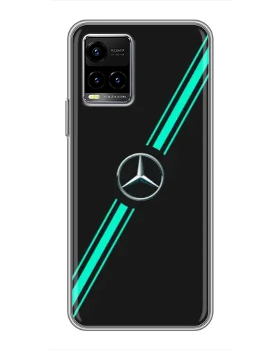 Чехол для Vivo Y33s с картинкой «Спортивные линии Mercedes» Чехол для Vivo Y33s с картинкой «Спортивные линии Mercedes»