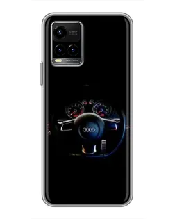 Чехол для Vivo Y33s с картинкой «Салон Audi — руль» Чехол для Vivo Y33s с картинкой «Салон Audi — руль»